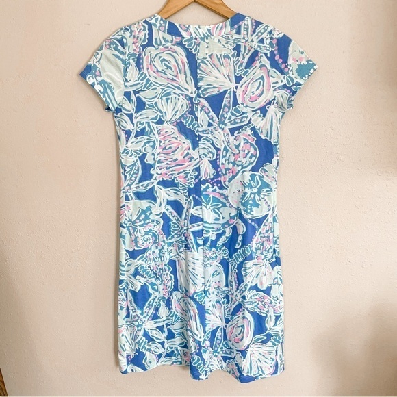 Lilly Pulitzer, Amina Cap Sleeve Blue Haven Dress, size XXS - Picture 3 of 8